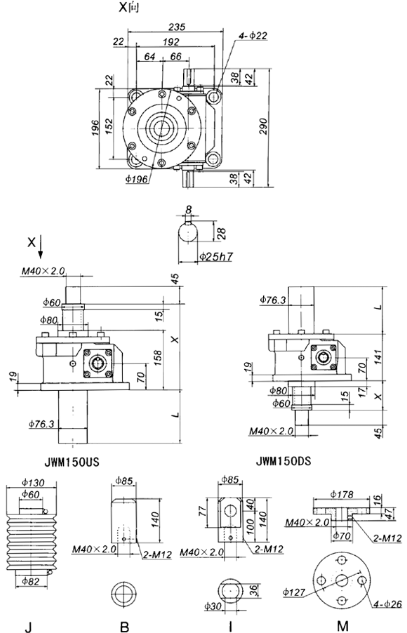 JWM150˿γߴ